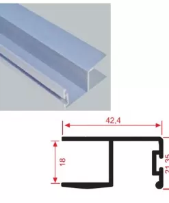 ALÜMİNYUM H KENAR KULP FİTİLLİ 2,5 MT