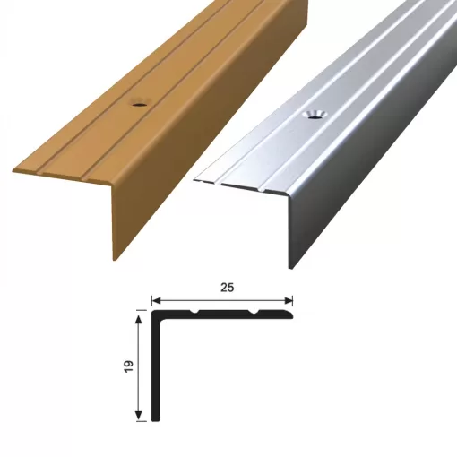 25X19 ALÜMİNYUM MERDİVEN KÖŞEBENTİ 250 CM