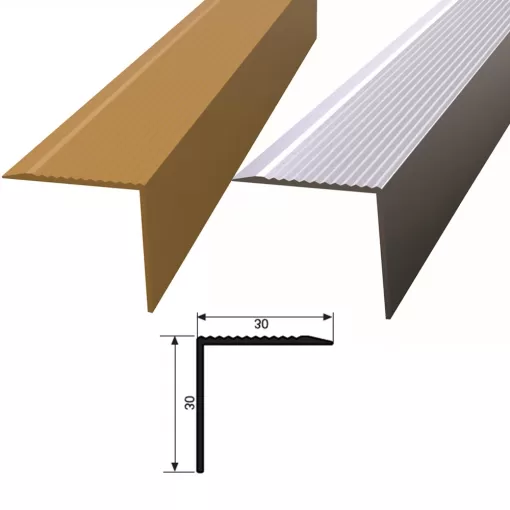 30X30 ALÜMİNYUM MERDİVEN KÖŞEBENTİ 250 CM