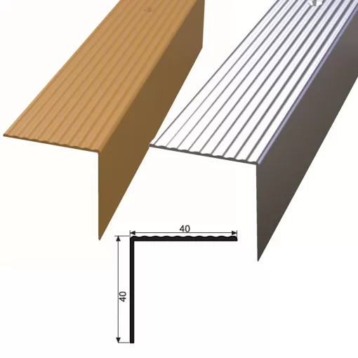 40X40 ALÜMİNYUM MERDİVEN KÖŞEBENTİ 250 CM