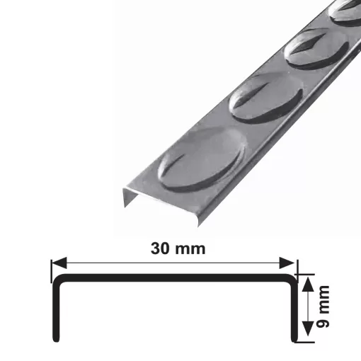 30 MM DEKORATİF DESENLİ BORDÜR DAMLA SERİ SÜPER AYNA 270 CM