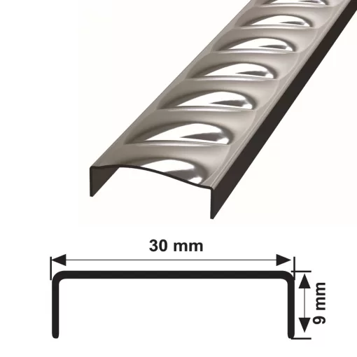 30 MM DEKORATİF DESENLİ BORDÜR BURGU SERİ SÜPER AYNA 270 CM