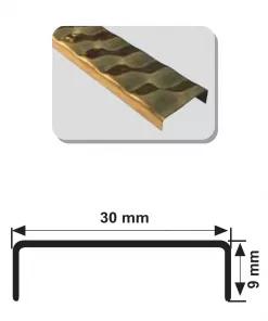 30 MM DEKORATİF DESENLİ BORDÜR DENİZ SERİSİ AYNA SARI 270 CM