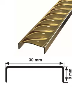 30 MM DEKORATİF DESENLİ BORDÜR BURGU SERİ AYNA SARI 270 CM