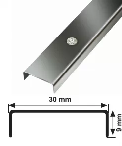 30 MM PASLANMAZ DEKORATİF BORDÜR TAŞLI SÜPER AYNA 244 CM