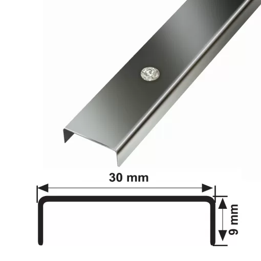 30 MM PASLANMAZ DEKORATİF BORDÜR TAŞLI SÜPER AYNA 244 CM