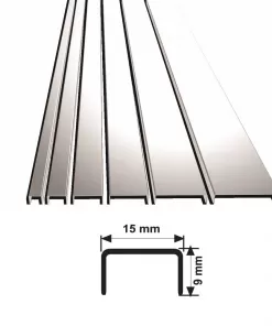 15 MM PASLANMAZ ÇELİK BORDÜR EKONOMİK 201 SÜPER AYNA 244 CM