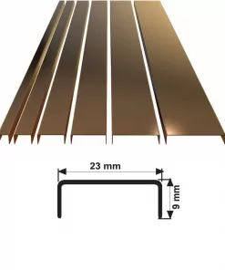 23 MM PASLANMAZ ÇELİK BORDÜR EKONOMİK 201 AYNA BAKIR 244 CM