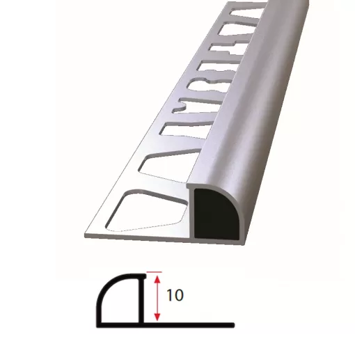 10 MM FEDERLİ ALÜMİNYUM DIŞ KÖŞE SERAMİK ÇITASI 270 CM