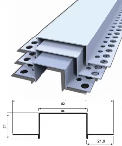 40X20 ALÜMİNYUM FUGA PROFİLİ