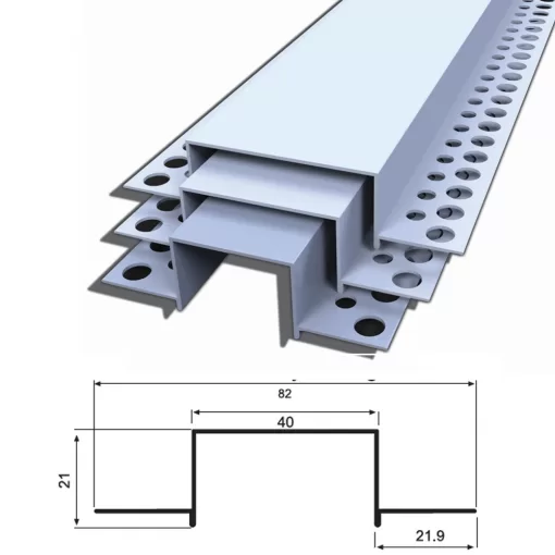 40X20 ALÜMİNYUM FUGA PROFİLİ