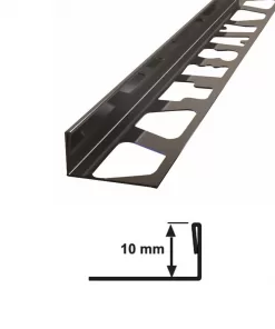 10 MM PASLANMAZ FAYANS BİTİM PROFİLİ AYNA SİYAH 270 CM