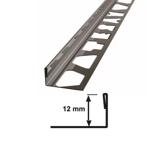 12 MM ÇELİK FAYANS BİTİM PROFİLİ SÜPER AYNA 270 CM