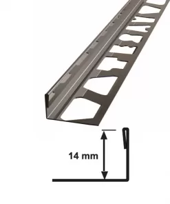 14 MM PASLANMAZ FAYANS BİTİM PROFİLİ SÜPER AYNA 270 CM