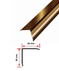 40X40 PASLANMAZ KÖŞEBENT PROFİLİ AYNA BAKIR 270 CM