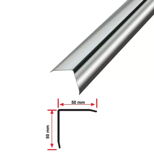 50X50 PASLANMAZ L KÖŞE PROFİL SÜPER AYNA 270 CM