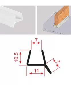 8 MM SIZDIRMAZLIK PROFİLİ BEYAZ