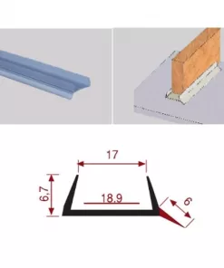 18 MM SIZDIRMAZLIK PROFİLİ ŞEFFAF